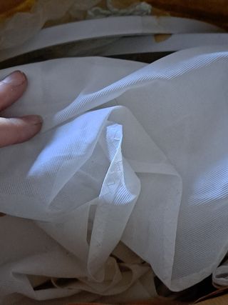 Vestido novia blanco roto