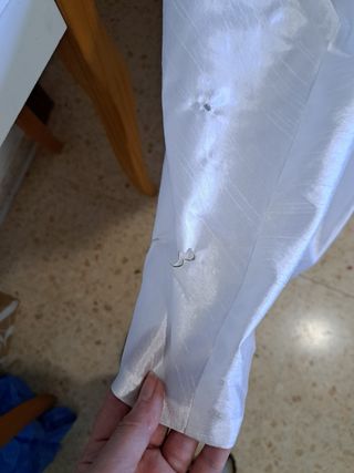 Vestido novia blanco roto