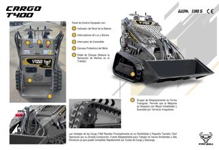 Cargadora Orugas Nuevas 825kg Garantía Homologadas
