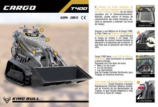 Cargadora Orugas Nuevas 825kg Garantía Homologadas