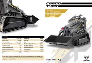 Cargadora Orugas Nuevas 825kg Garantía Homologadas