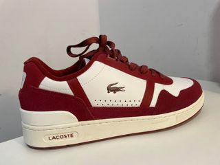 Zapatillas Lacoste Blanc Bordeaux