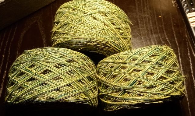 Gomitoli melange verde