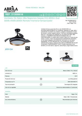 VENTILADOR DE TECHO SOLO ENVIO
