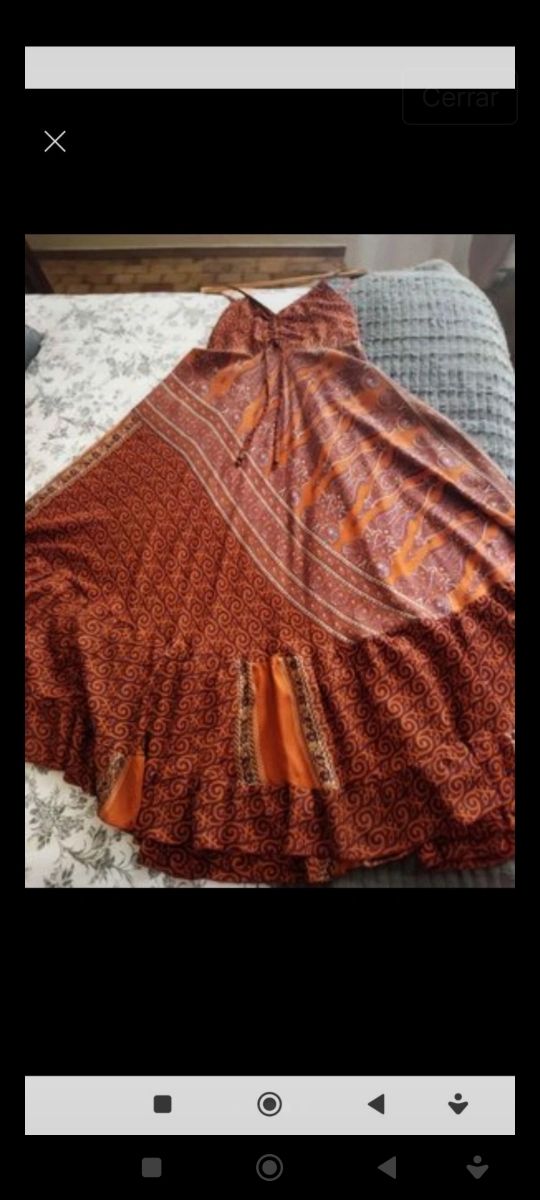 Vestido boho chic largo