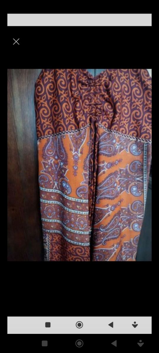 Vestido boho chic largo