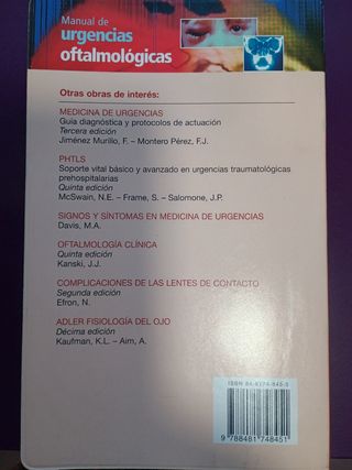 Manual de urgencias oftalmológicas (Spanish Edi...