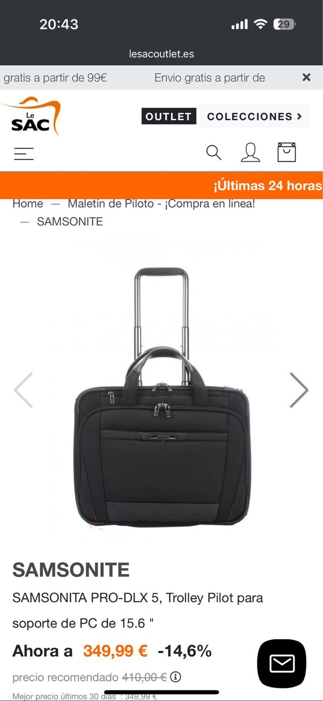Maleta de cabina de piloto Samsonite Pro DLX 4