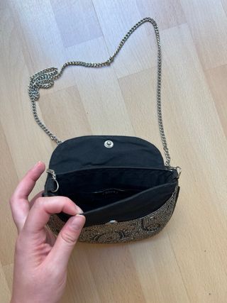 Bolso Sfera negro y plata