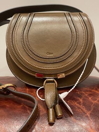 Bolso Chloé Marcie - Cuero Dark Khaki