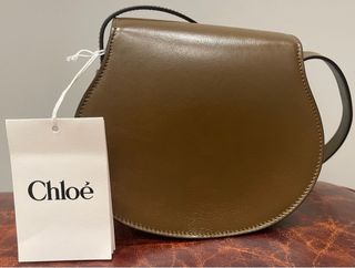Bolso Chloé Marcie - Cuero Dark Khaki