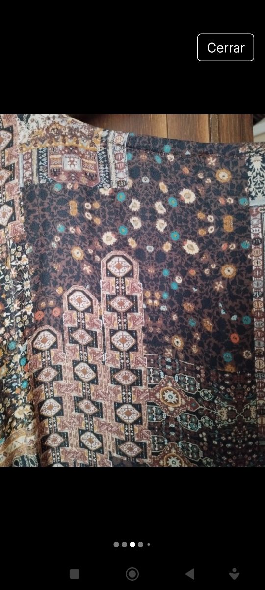 Vestido boho chic multicolor