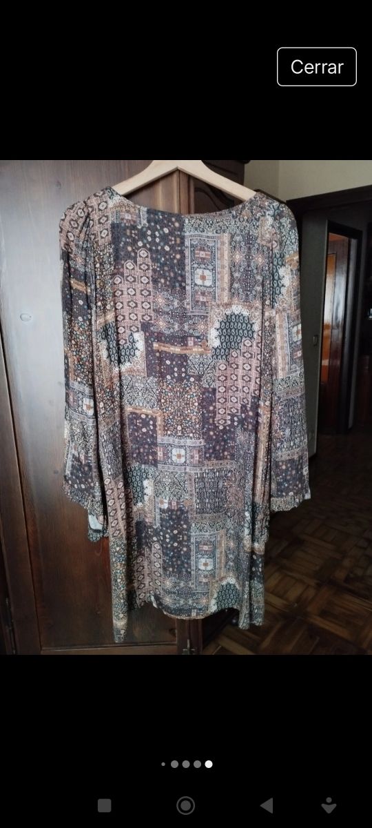 Vestido boho chic multicolor