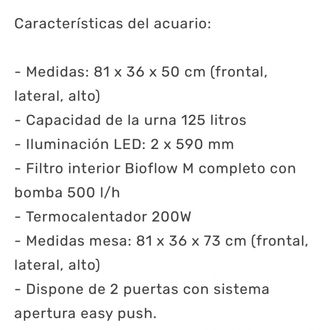 Pecera 125L
