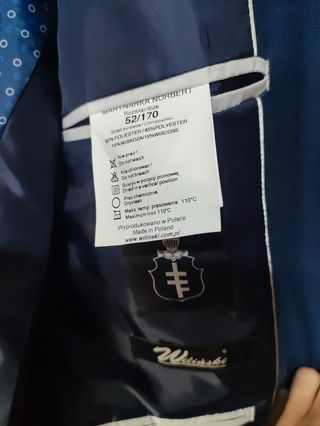 Traje azul como nuevo 
