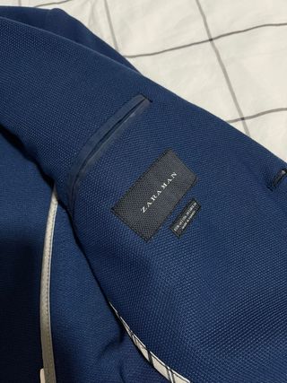 Blazer Zara Man azul