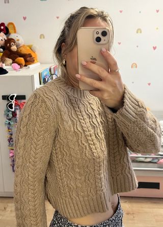 Jersey crop Stradivarius
