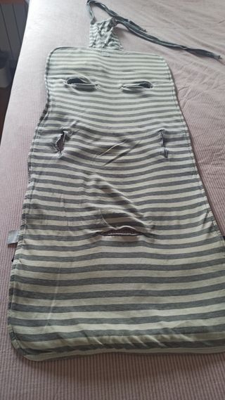 Funda silla bebé - rayas grises