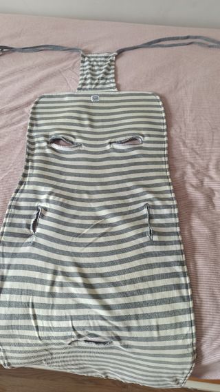 Funda silla bebé - rayas grises