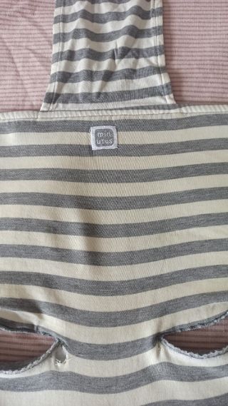 Funda silla bebé - rayas grises