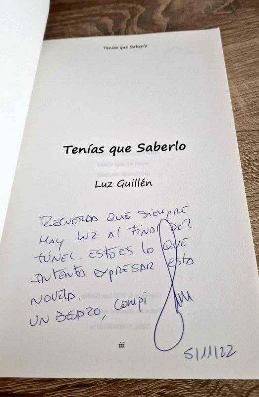 Tenías que saberlo de Luz Guillén