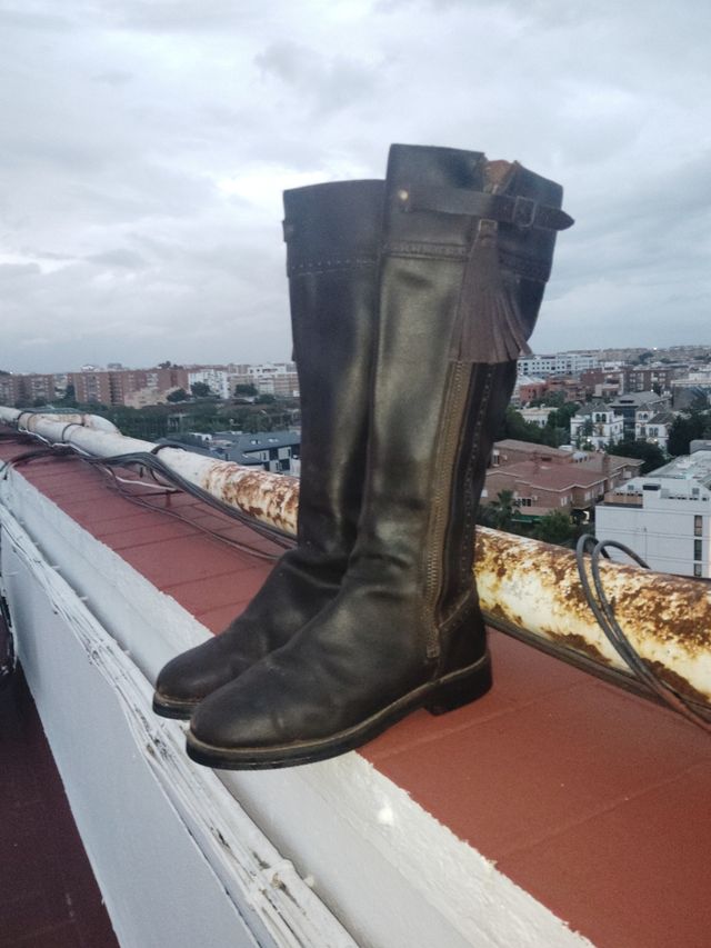 Botas montar cuero marrón