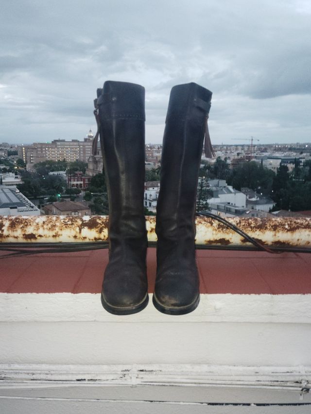 Botas montar cuero marrón