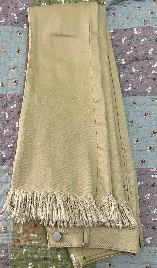 Pantalones campana KIWI beige