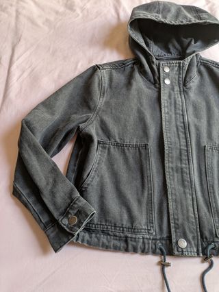 Cazadora vaquera negra xxs