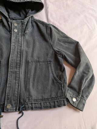 Cazadora vaquera negra xxs