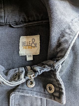 Cazadora vaquera negra xxs