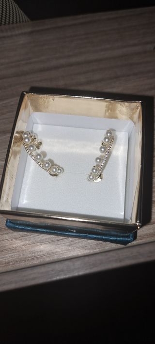 Orecchini Mora Gioielli argento dorato e perle