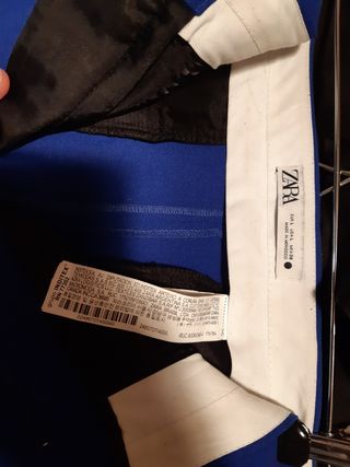 Pantalones rectos Zara - Azul - Talla L
