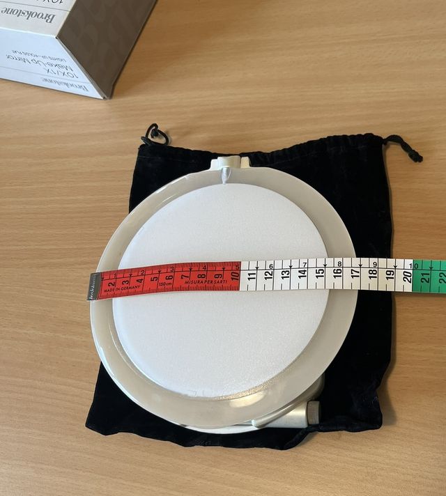 Espejo doble con luz y aumento 10x