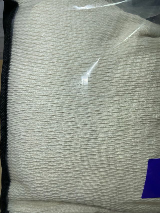 Funda chaise longue Brazo corto izquierdo Marfil visto de frente