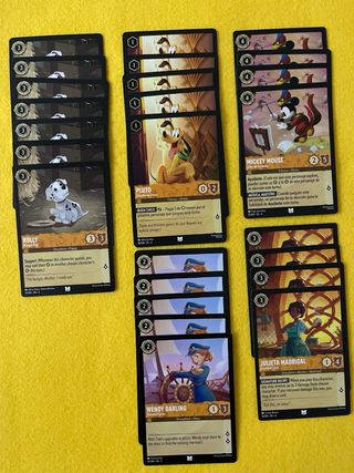 Cartas Lorcana Ámbar poco comunes