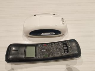 Teléfono inalámbrico AEG blanco