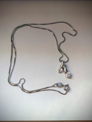 Collana doppia pietra argento 925