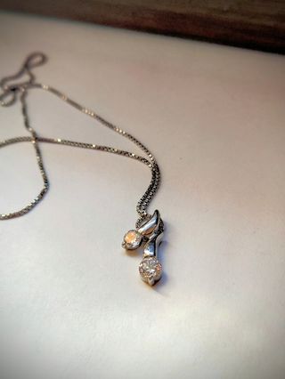 Collana doppia pietra argento 925