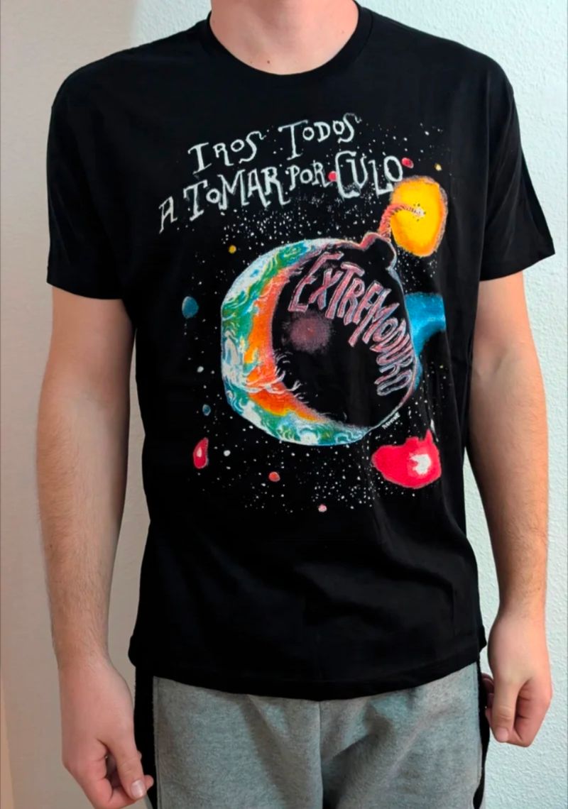 Camiseta Algodon Camiseta Extremoduro Iros Todos CAMISETA NEGRA