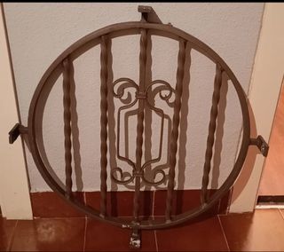 2 unidades Verja redonda hierro forja