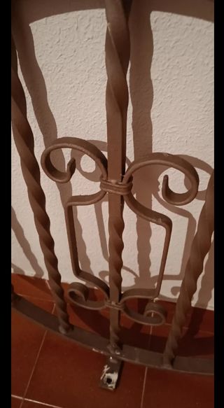 2 unidades Verja redonda hierro forja