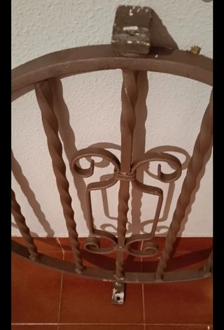 2 unidades Verja redonda hierro forja