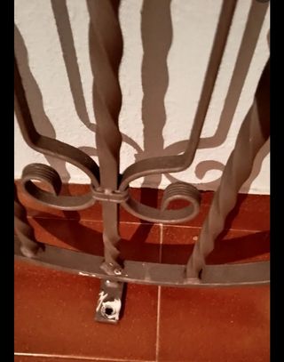 2 unidades Verja redonda hierro forja