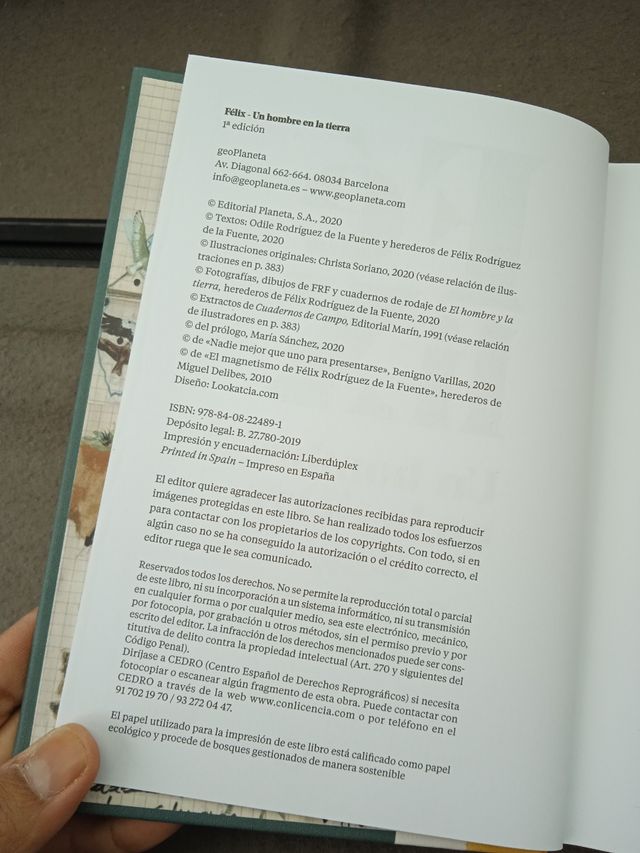 Libro Félix Rodríguez de la fuente