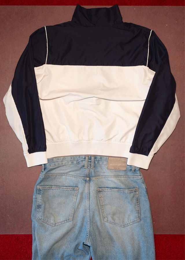 Chaqueta Kappa Blanco-Negro