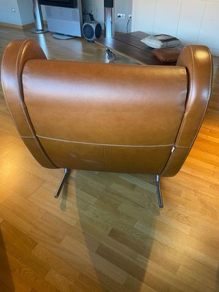 Butaca balancín de piel  marca Durlet