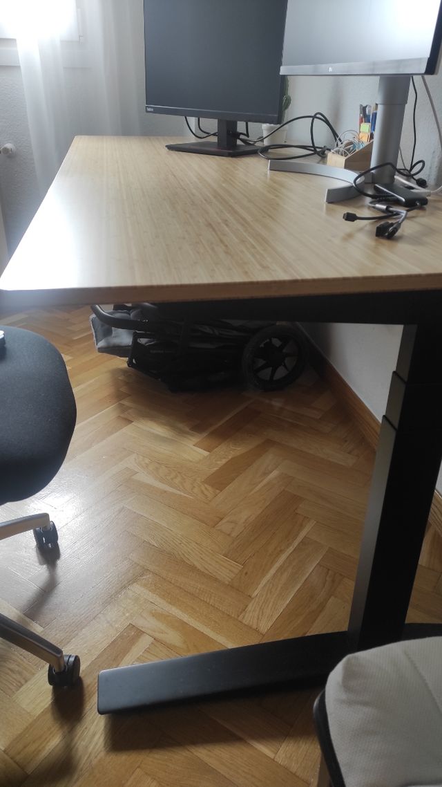 Mesa elevable de bambú 100% - 80x180 cm