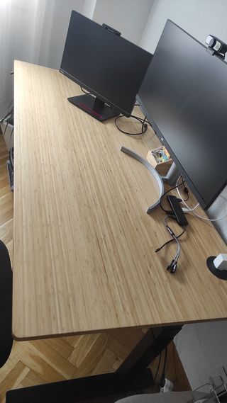 Mesa elevable de bambú 100% - 80x180 cm