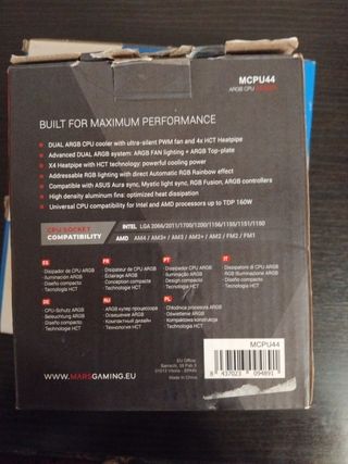 Mars Gaming MCPU44 - CPU Cooler